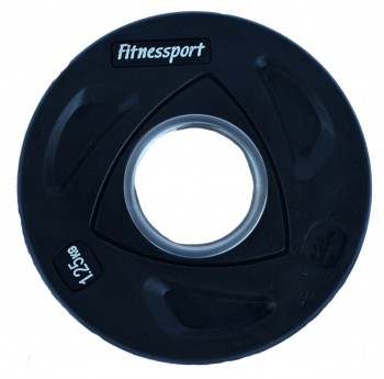 Диск олимпийский обрезиненный цветной Fitnessport RCP20-1.25