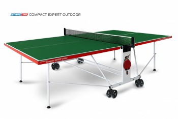 Теннисный стол START LINE Compact Expert Outdoor зеленый (с сеткой)