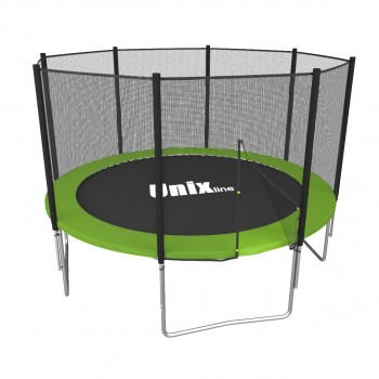 Батут UNIX line Simple 8 ft Green (outside) с лестницей