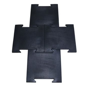 Коврик резиновый (черный) 500x500x30 мм Profi-Fit | sportres.ru