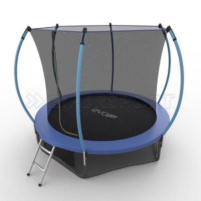Батут с внутренней сеткой и лестницей EVO JUMP Internal 10ft (Blue) + нижняя сеть
