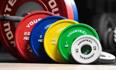 Диски тренировочные малые Yousteel красный 0.25