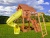 Игровая площадка SkyFort Deluxe II с горкой и горкой трубой и с манки-баром