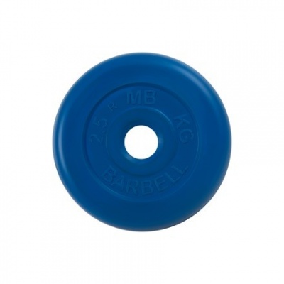 Диск обрезиненный синего цвета MB Barbell MB-PltC31-2,5
