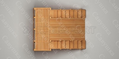 Зимняя деревянная горка Савушка "Зима wood-4"
