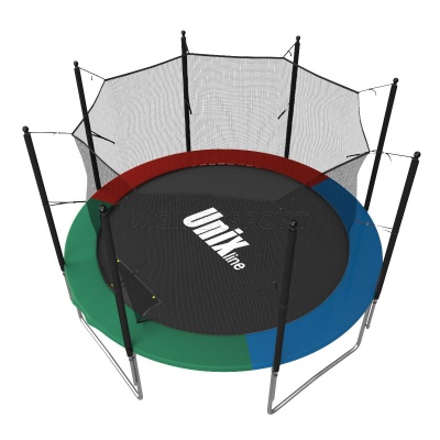 Батут UNIX line Simple 8 ft Color (inside) с лестницей