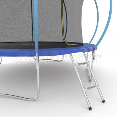 Батут с внутренней сеткой и лестницей EVO JUMP Internal 12ft (Blue)