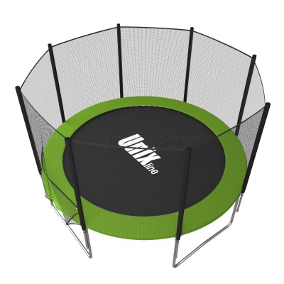 Батут UNIX line Simple 8 ft Green (outside) с лестницей
