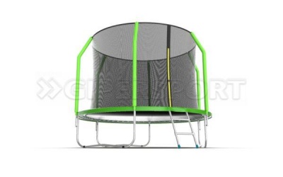 Батут с внутренней сеткой и лестницей EVO JUMP Cosmo 10ft (Green)