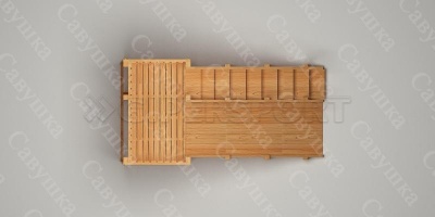 Зимняя деревянная горка Савушка "Зима wood-3"