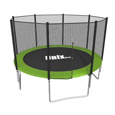 Батут UNIX line Simple 8 ft Green (outside) с лестницей