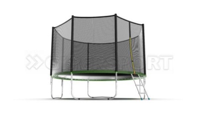 Батут с внешней сеткой и лестницей EVO JUMP External 12ft (Green)