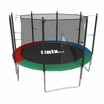 Батут UNIX line Simple 8 ft Color (inside) с лестницей