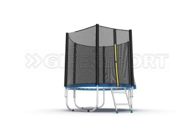 Батут с внешней сеткой и лестницей EVO Jump External 6ft (Blue)