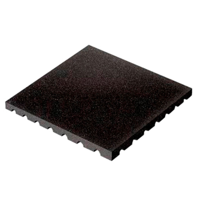 Коврик резиновый (черный Грунт) 1000x1000x30 мм Profi-Fit | sportres.ru