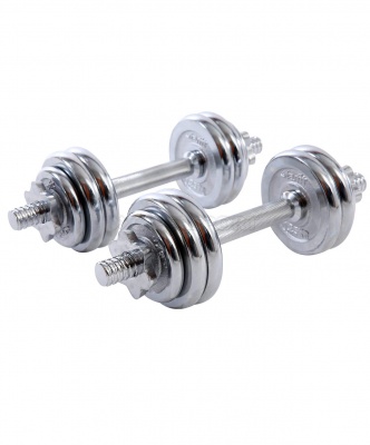 Гантели хромированные Starfit BB-501 по 7,5 кг