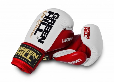 Перчатки боксерские GreenHill LEGEND 16 OZ BGL-2246 красно-белые