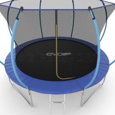 Батут с внутренней сеткой и лестницей EVO JUMP Internal 12ft (Blue)