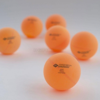 Мячики для настольного тенниса DONIC JADE 6 шт. оранжевый
