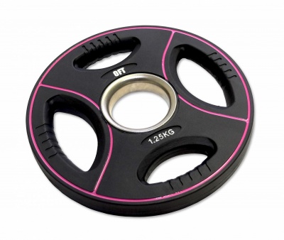 Диск для штанги олимпийский полиуретановый OriginalFitTools 1,25 кг
