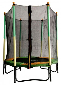 Батут DFC JUMP KIDS 55" зелено-желтый