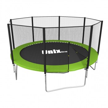 Батут UNIX line Simple 10 ft Green (outside) с лестницей