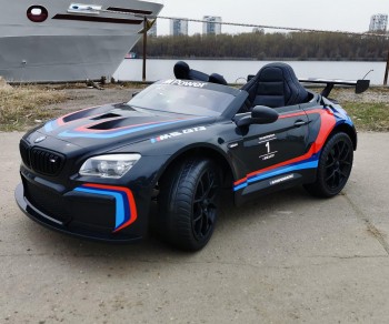 Электромобиль BMW М6 GT 3 черный