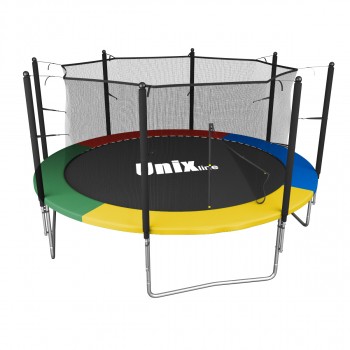 Батут UNIX line Simple 12 ft Color (inside) с лестницей