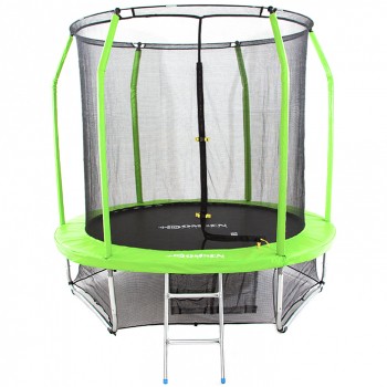 Батут Domsen Fitness Gravity MAX 12FT (Green) с нижней сеткой