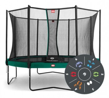 Батут Berg Champion Tattoo 430 + сетка Comfort 430