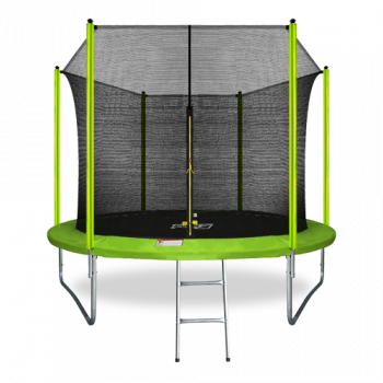 Батут ARLAND 10FT с внутренней страховочной сеткой и лестницей (Light green)