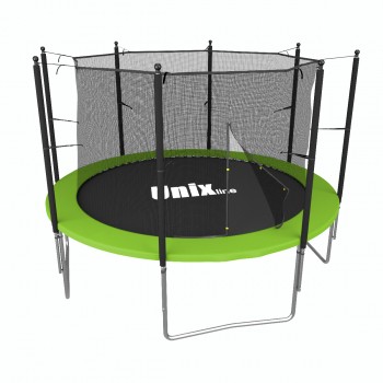 Батут UNIX line Simple 8 ft Green (inside) с лестницей