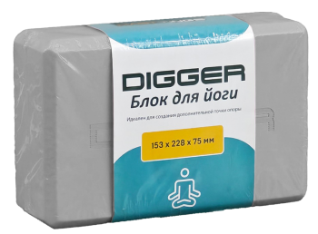 Блок для йоги черный Hasttings Digger HD22E1-G | sportres.ru