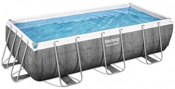 Бассейн каркасный прямоугольный BestWay 404x201x100см фильтр.насос, лестница, диспенсер