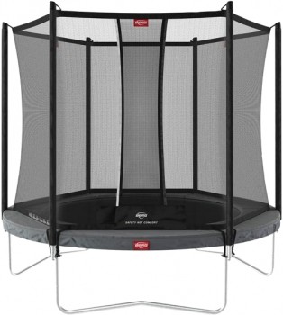 Батут BERG Favorit Regular 200 Grey + защитная сетка Safety Net Comfort