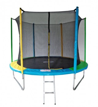 Батут SportElite 3,05м MZ-10FT-M с защитной сеткой внутрь и лестницей