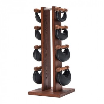 Набор гантелей с подставкой NOHrD Swing Turm ясень окрашенный 40 кг