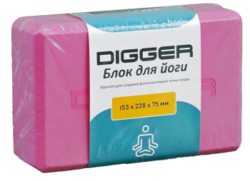 Блок для йоги черный Hasttings Digger HD22E1-RR | sportres.ru