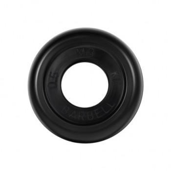 Диск обрезиненный черного цвета MB Barbell MB-PltB31-0,5