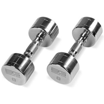 Гантель хромированная 8 кг Bronze Gym BG-PA-DB-C08 | sportres.ru