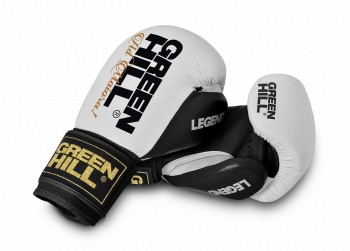 Перчатки боксерские GreenHill LEGEND 16 OZ BGL-2246 черно-белый