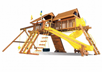 Детская площадка Rainbow Play Sistems КингКонг Кастл V Спиральная горка ДК