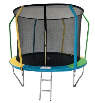 Батут 10FT 3,05м SportElite FLY фиберглас с защитной сеткой внутрь и лестницей FR-60-10FT