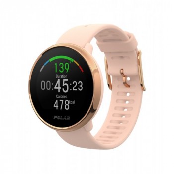 Часы с пульсометром на запястье и встроенным датчиком GPS Polar Ignite Pink/Rose