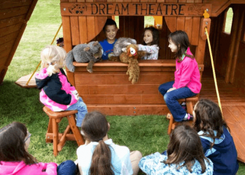 Игровая панель Rainbow Play Sistems Магазин/театр (Clubhouse Dream Theatre with Stools)