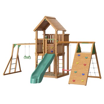 Jungle Palace + climb + Рукоход с гимнастическими кольцами