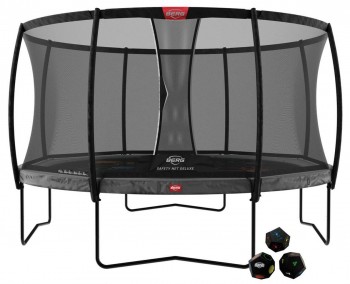 Батут BERG Champion Regular 430 Grey Levels + защитная сетка Safety Net Deluxe