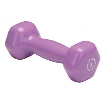 Гантель Body Solid в виниловой оболочке 0,9 кг (2lb)