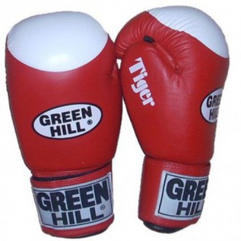Перчатки боксерские GreenHill TIGER 10OZ BGT-2010B красные с таргетом