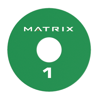 Диск обрезиненный тренировочный 1 кг. (зеленый) Matrix MAC-1.0CDISC-TRAIN